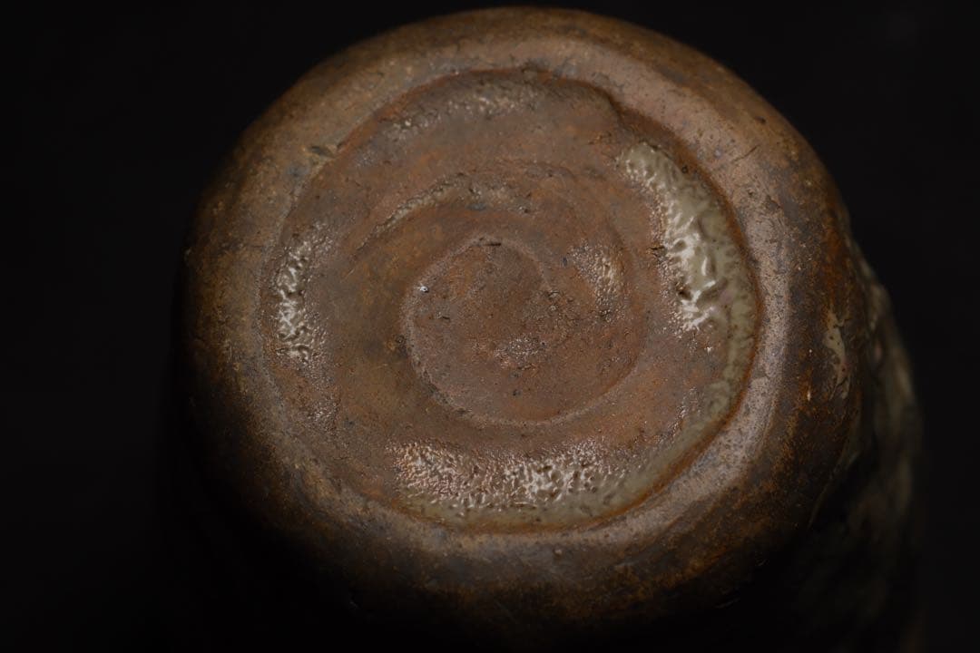 古志野焼？鶴の絵柄 花瓶 水指として使えます　ひびあり