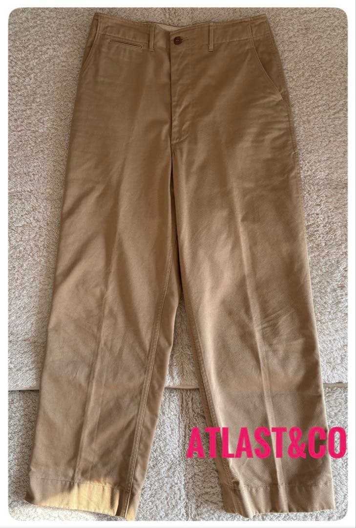 Atlast&co ミリタリーチノ　ベージュ　32