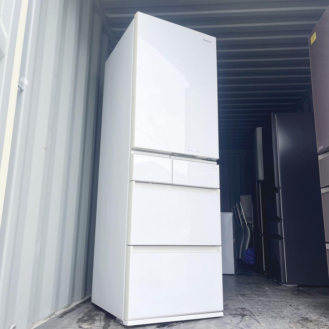 2取付無料！パナソニック高性能パーシャル搭載おしゃれホワイト5ドア冷蔵庫！洗濯機