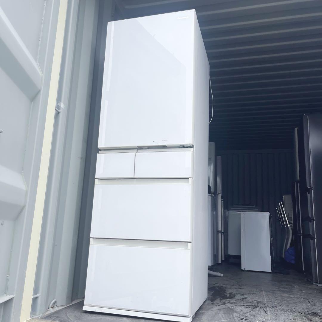 2取付無料！パナソニック高性能パーシャル搭載おしゃれホワイト5ドア冷蔵庫！洗濯機