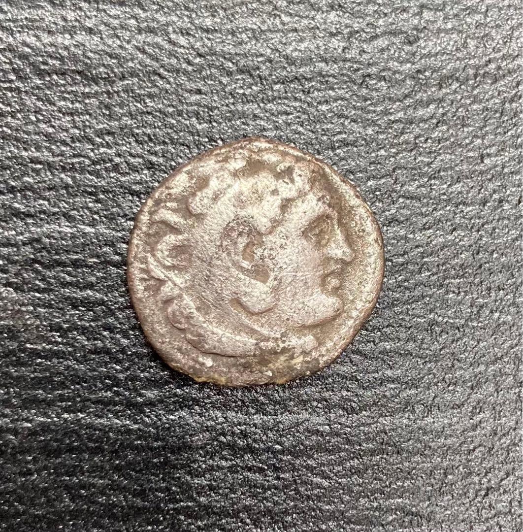 古代ギリシャ　マケドニア　アレクサンダー大王　ドラクマ銀貨　ローマ　デナリウス