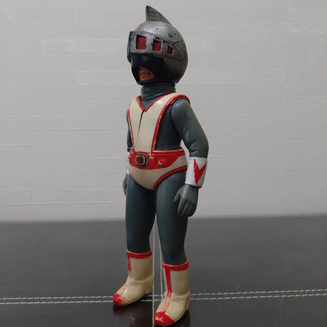 当時物　旧バンダイ　シルバー仮面　面取れ