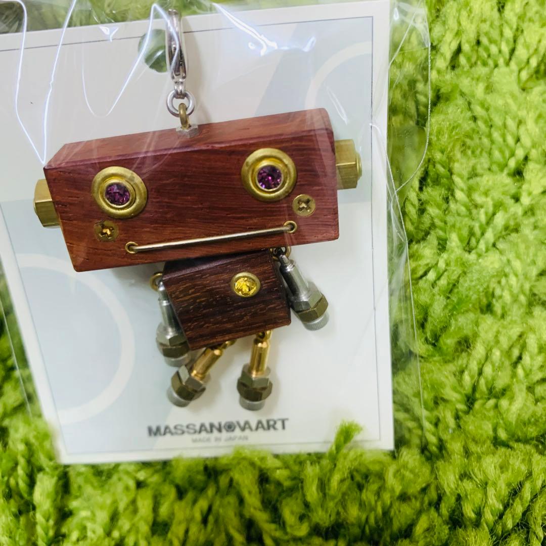 MASSANOVA ART　マサノヴァアート　ロボット　キーホルダー　木製