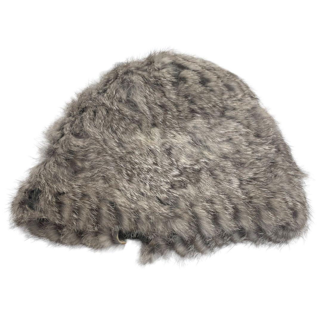 極美品 MONCLER モンクレール ニット帽 ラビットファー レディース