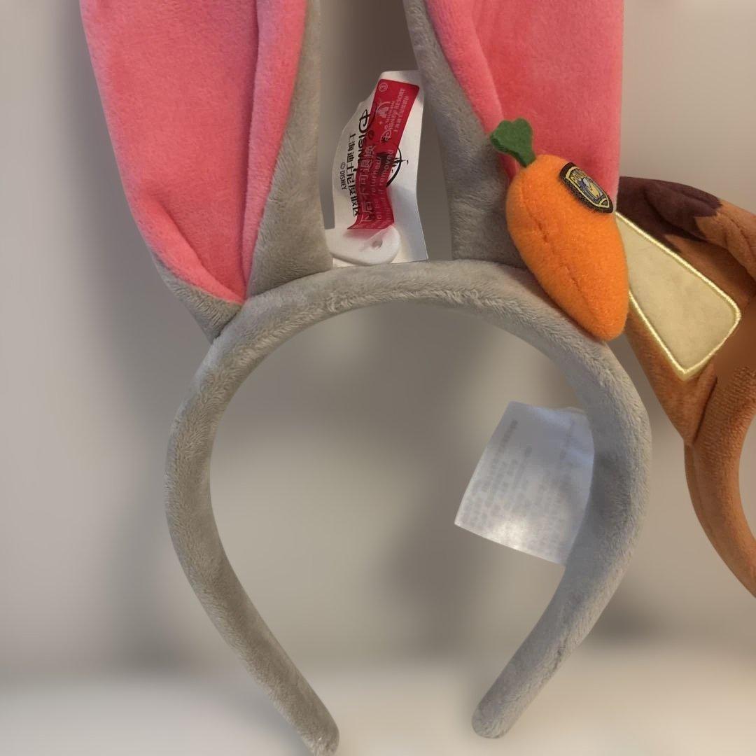 即発送　上海ディズニー ズートピア ジュディ　ニック　カチューシャ 正規品