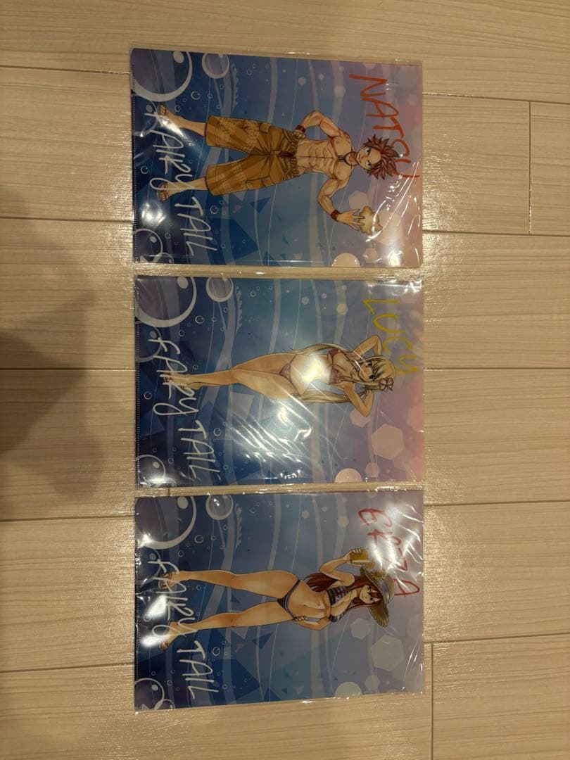 フェアリーテイル　海の家　クリアファイル　3点セット