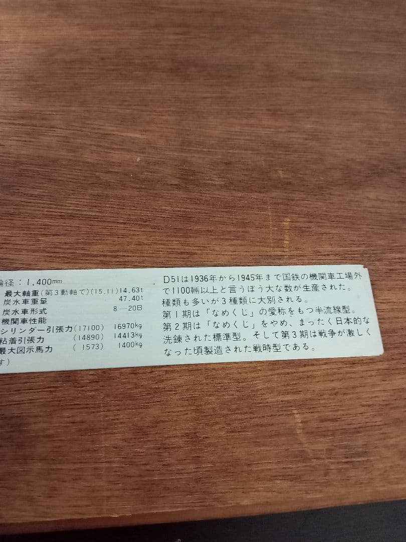 鉄道　国鉄　効績章表彰　D51　昭和レトロ