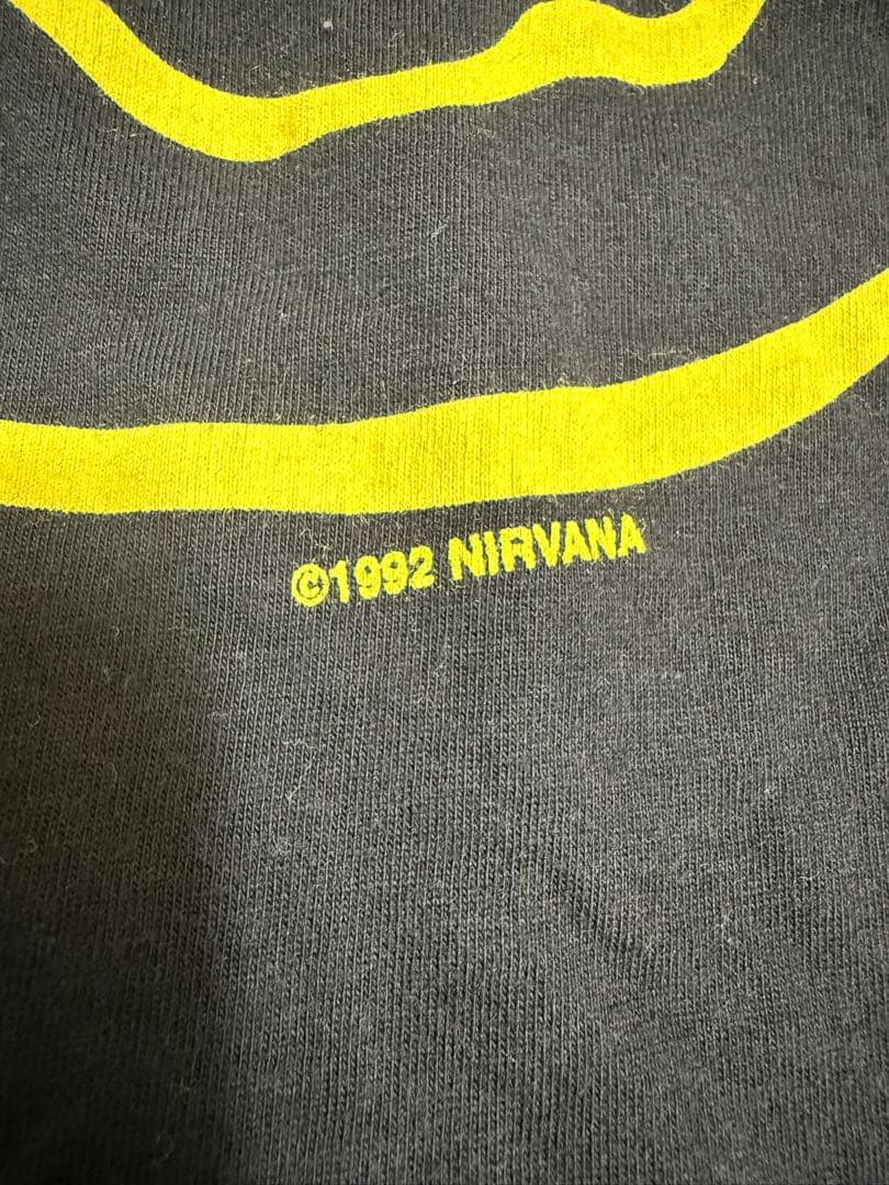 NIRVANA スマイル Tシャツ Lサイズ ©️1992