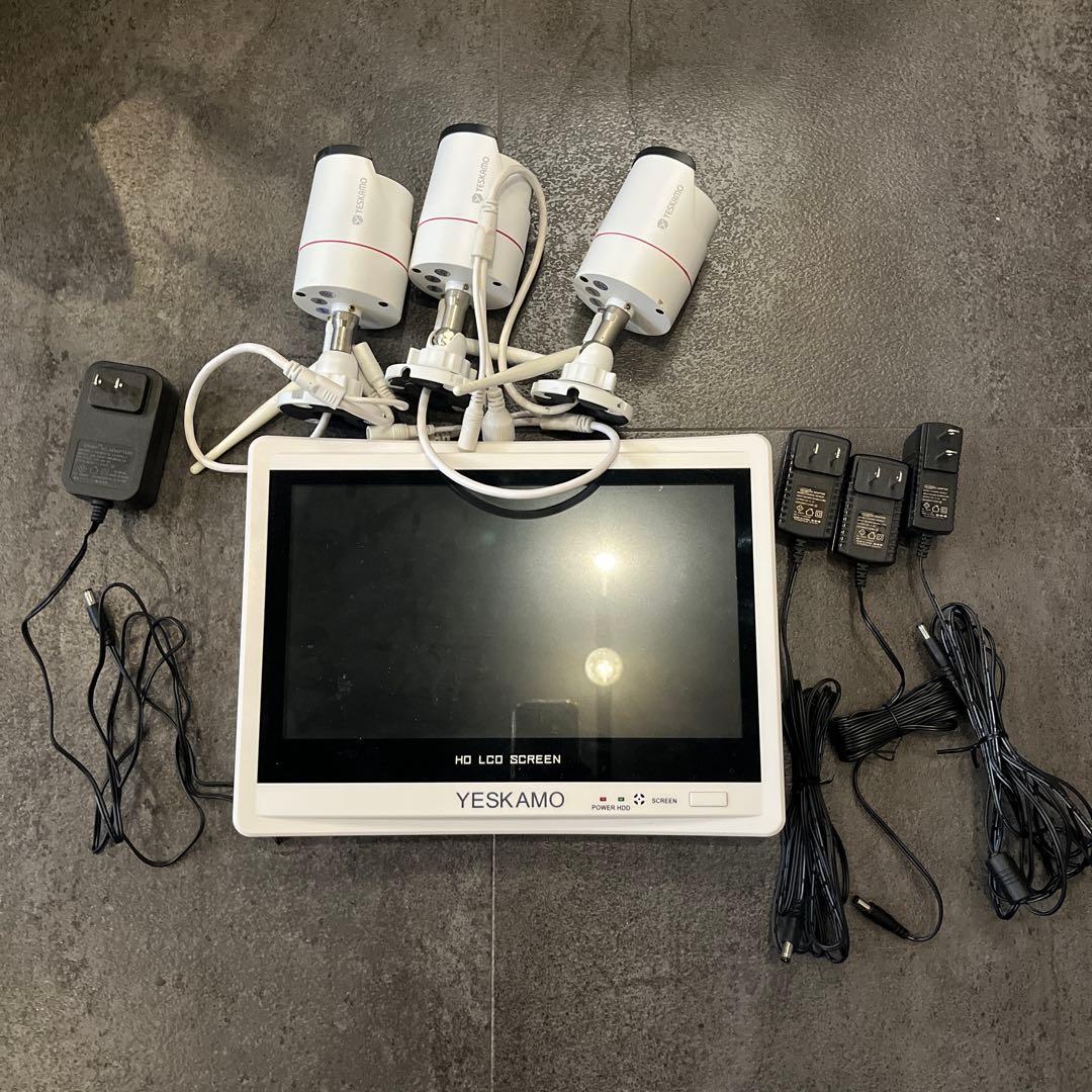 YESKAMO 防犯カメラ NK03-3MP　3台と本体セット