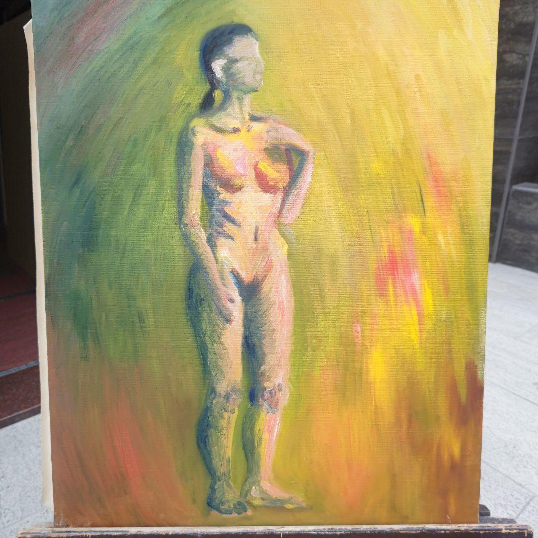 Noriko Yoshida 油彩画 女性像　12号油彩