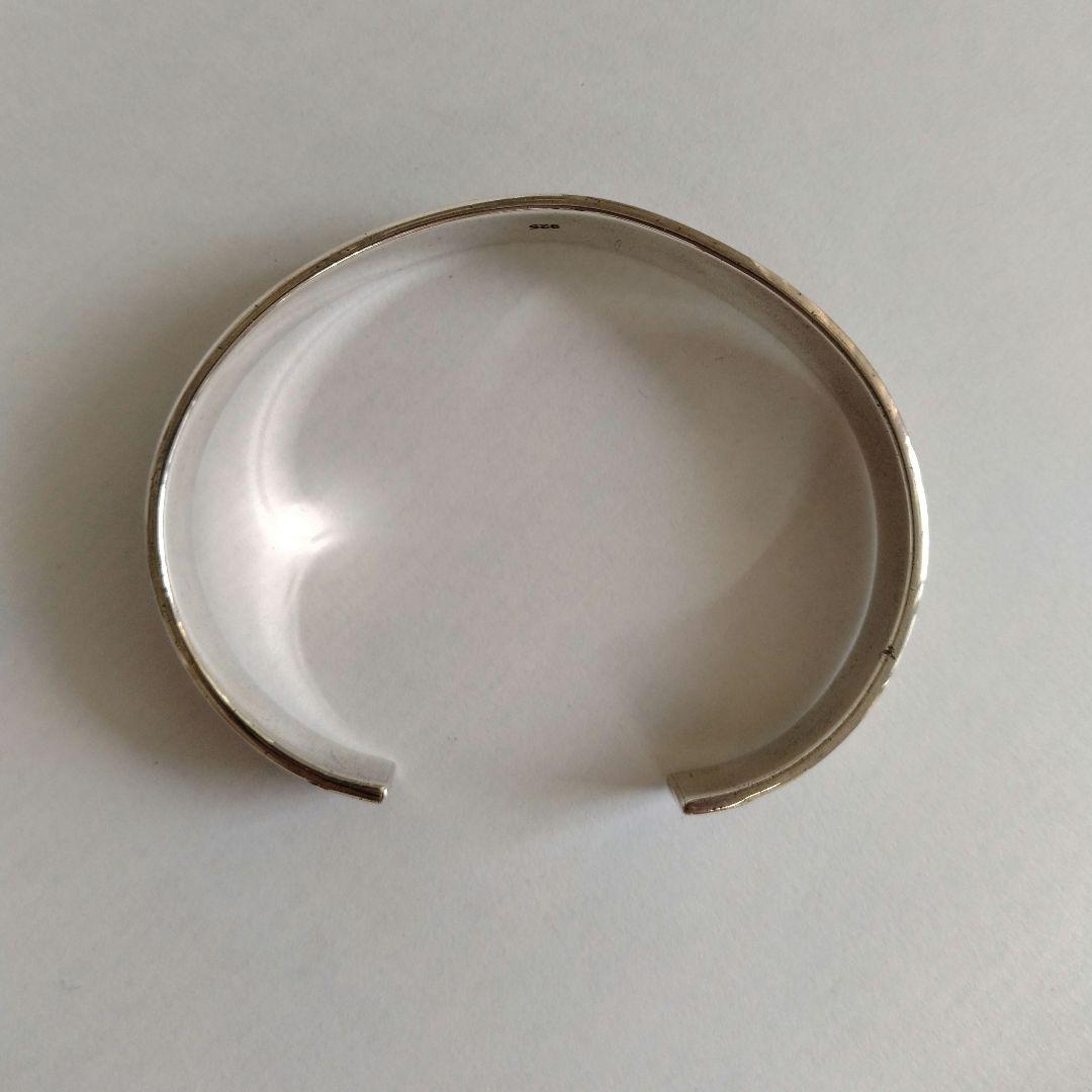 90s ヴィンテージ ハンドメイド シルバー925 ケルトノット バングル