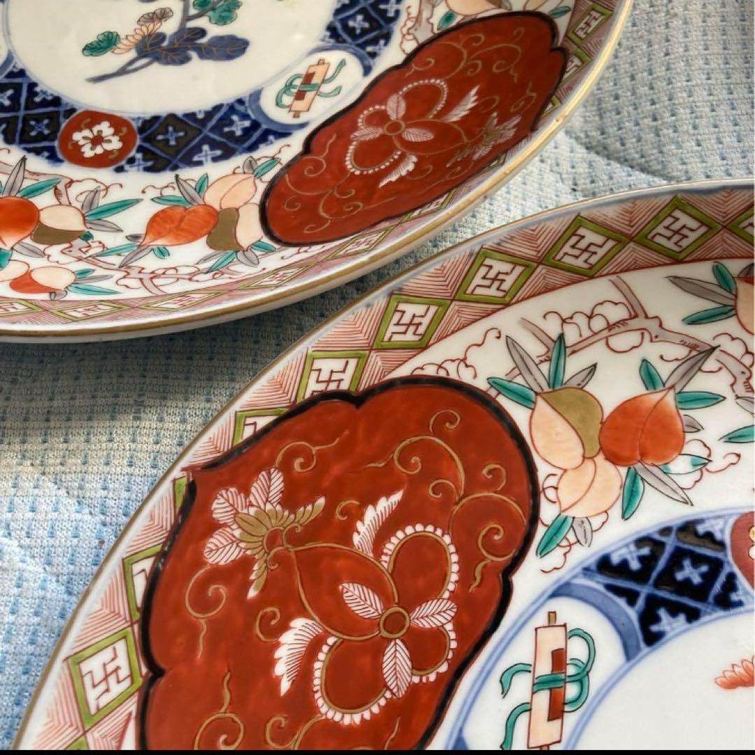 大皿 飾り皿 伊万里焼 大明萬歴年製