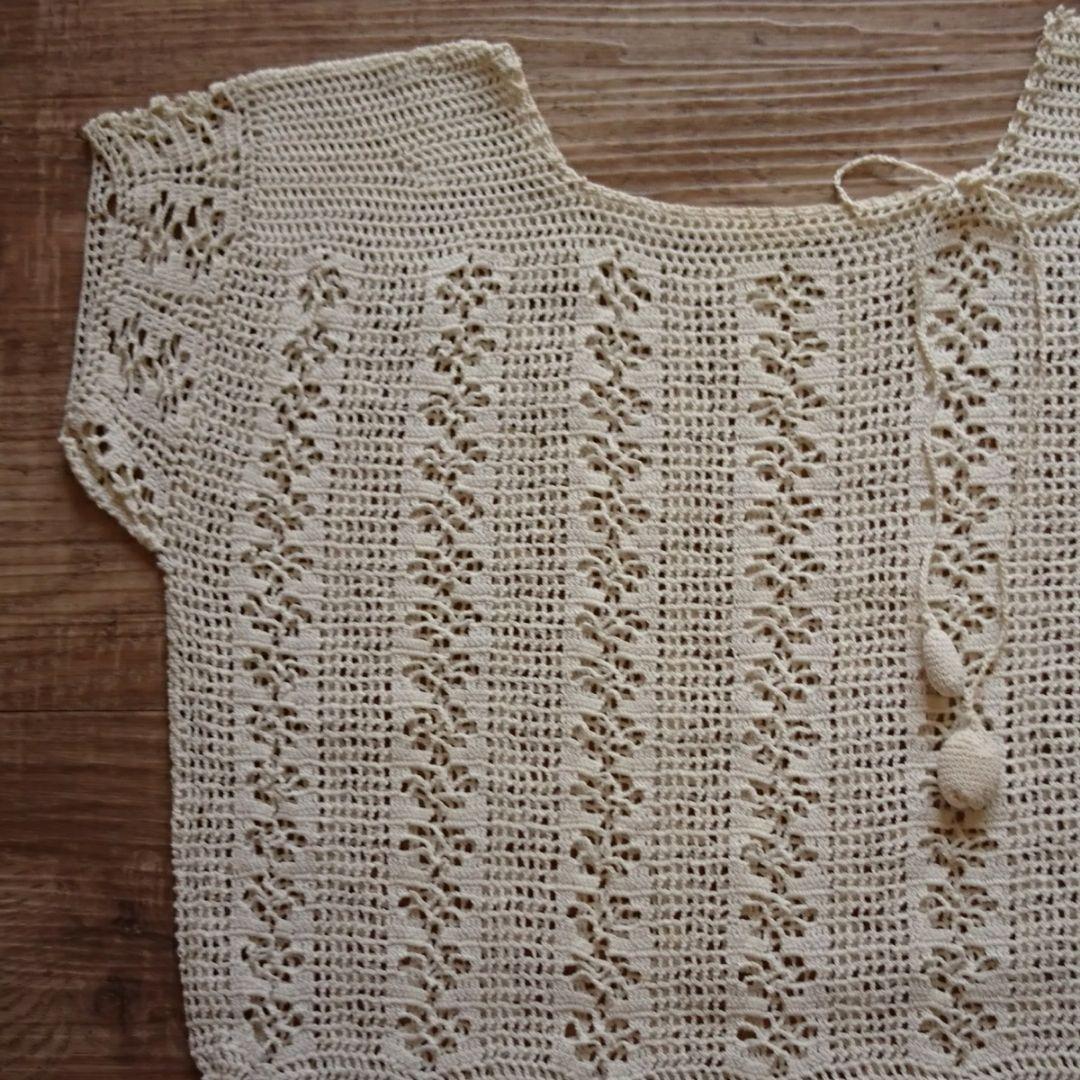 フランスアンティーク ワンピース レース編み 子ども用