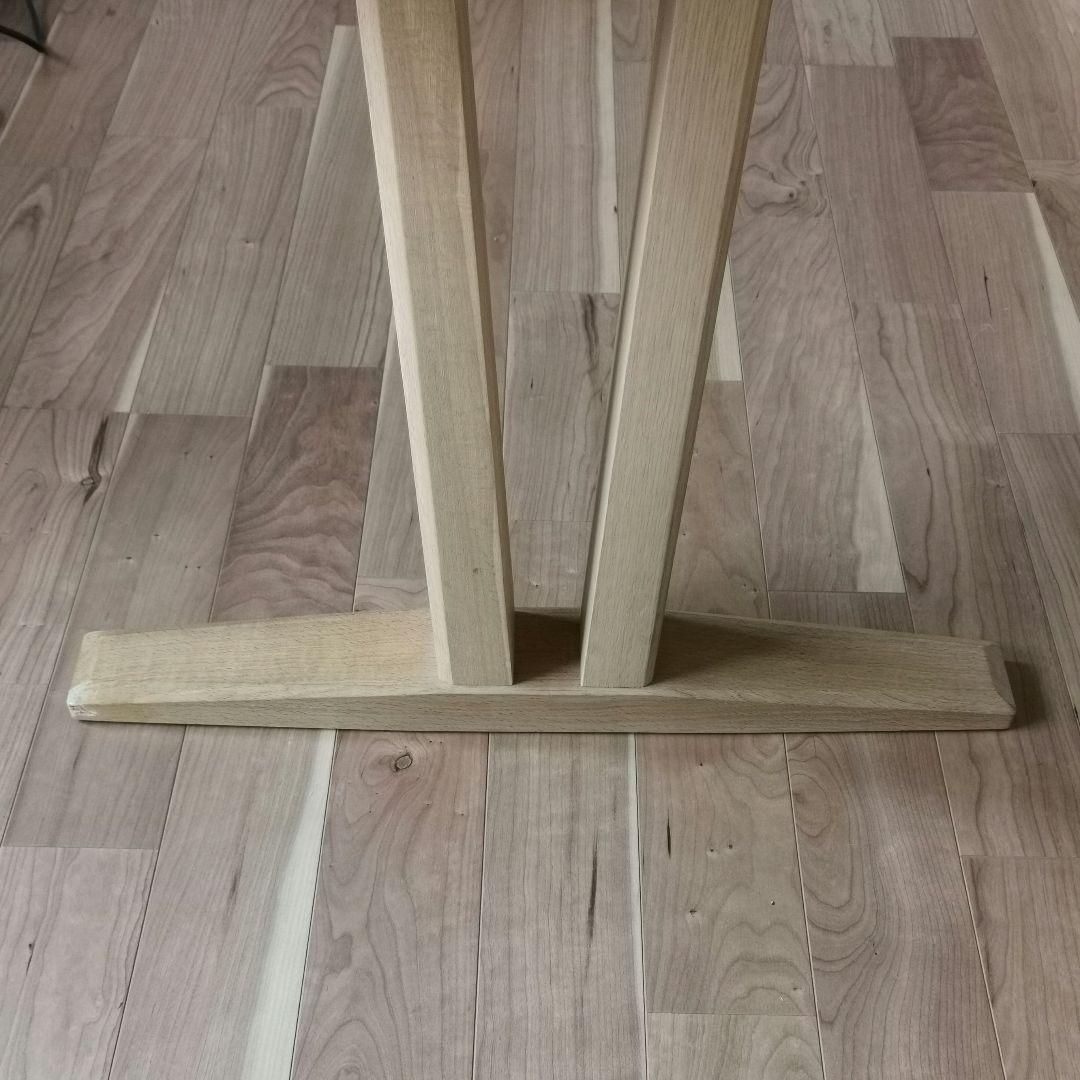 カリモク ダイニングテーブル 1650X900mm天然木2本脚