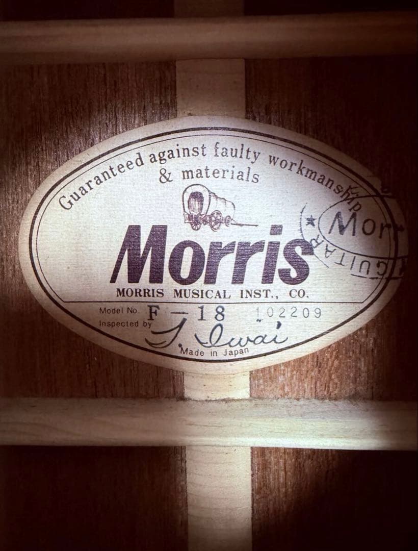 美品　Morris F-18 アコースティックギター ドレッドノート