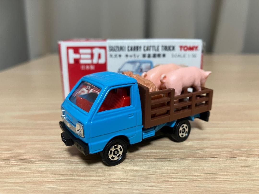 日本製トミカ39　スズキ　キャリイ　家畜運搬車