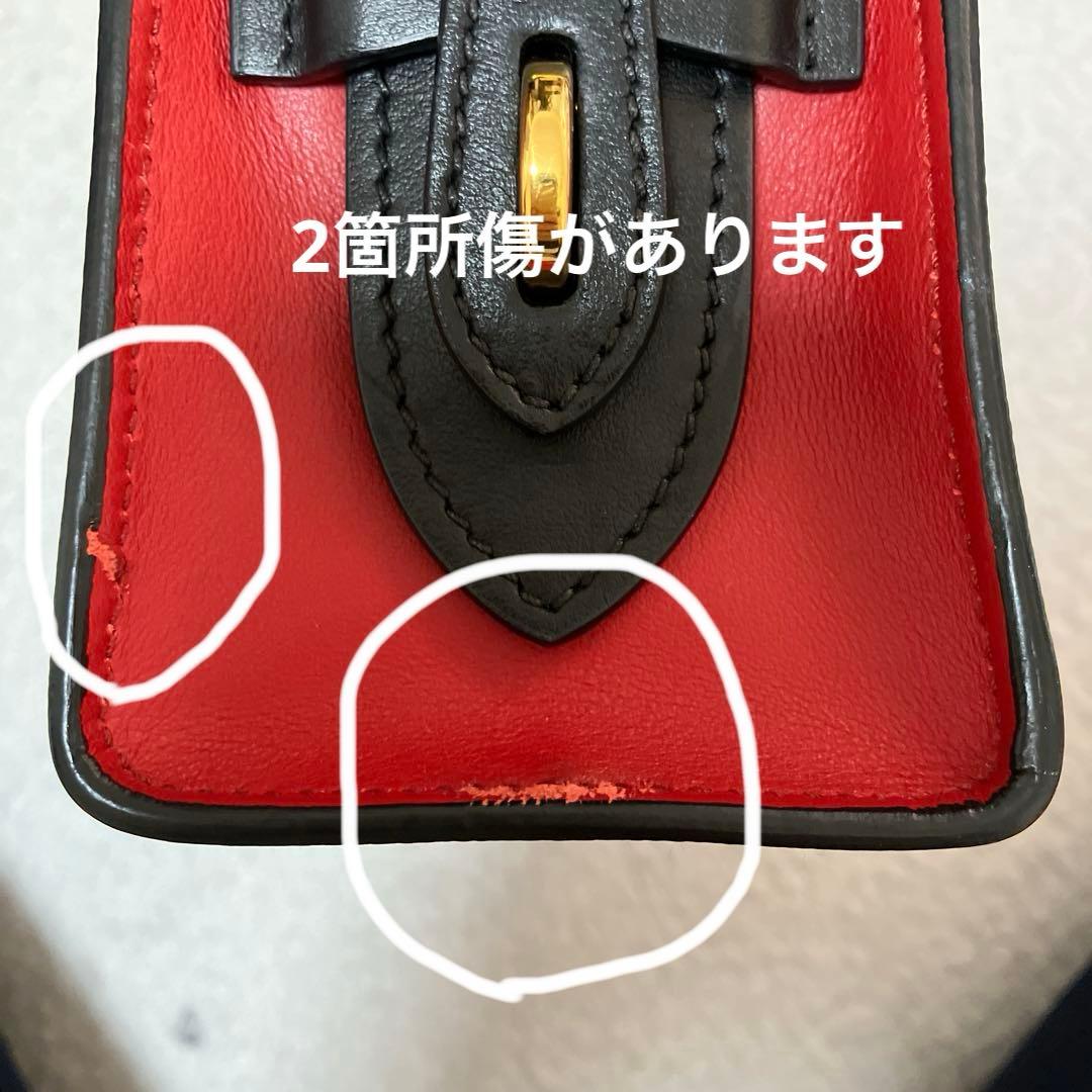 ショルダーバッグ 1BH043 レッド ブラック サフィアーノレザー PRADA