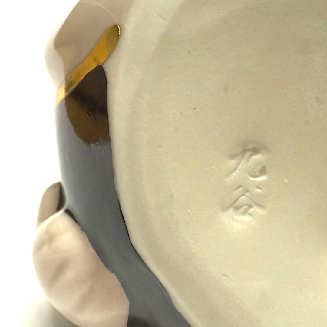 新品☆九谷焼 ビリケン 4号 福の神 唐草模様 開運 幸運 魔除け 良縁 縁起物