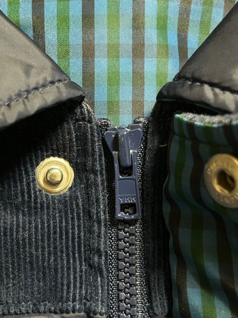 familiar ネイビー 中綿コート　90㎝　取り外しベスト付き　アウター