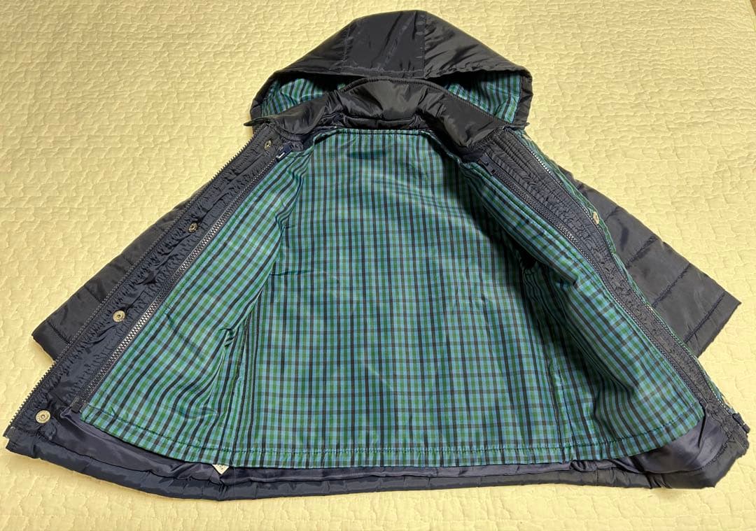 familiar ネイビー 中綿コート　90㎝　取り外しベスト付き　アウター