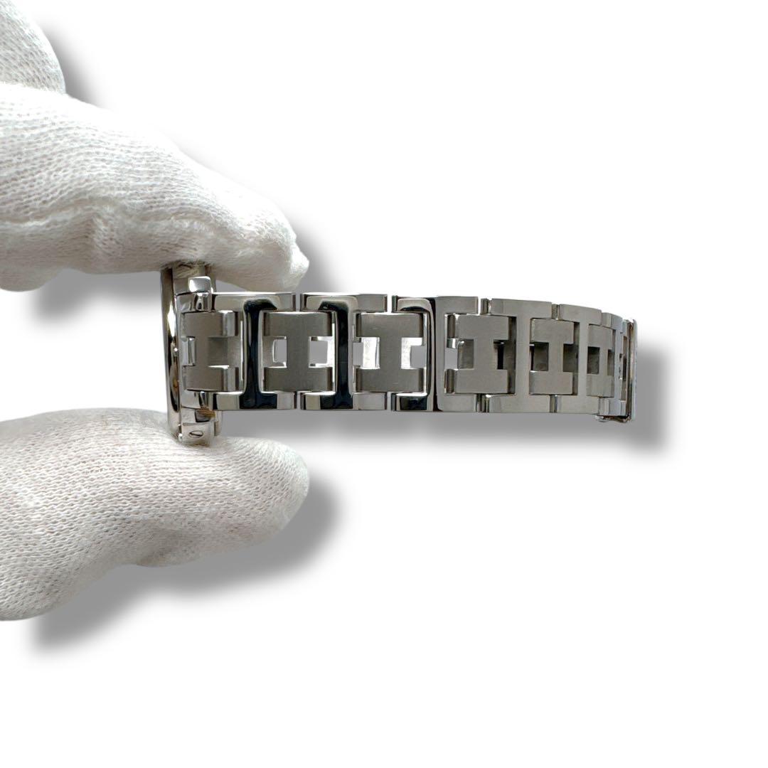 エルメス クリッパー CL4.210 ブラック 黒 QZ レディース 時計 美品