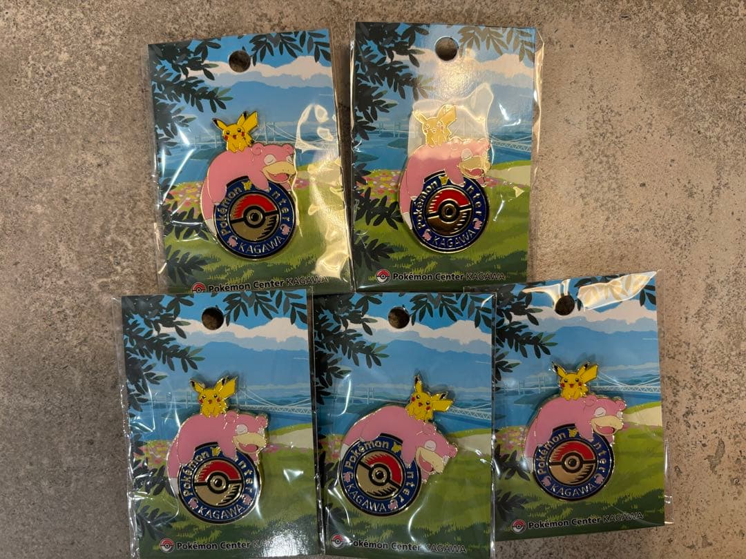 ポケモン ピカチュウヤドンピンバッジ 5個セット