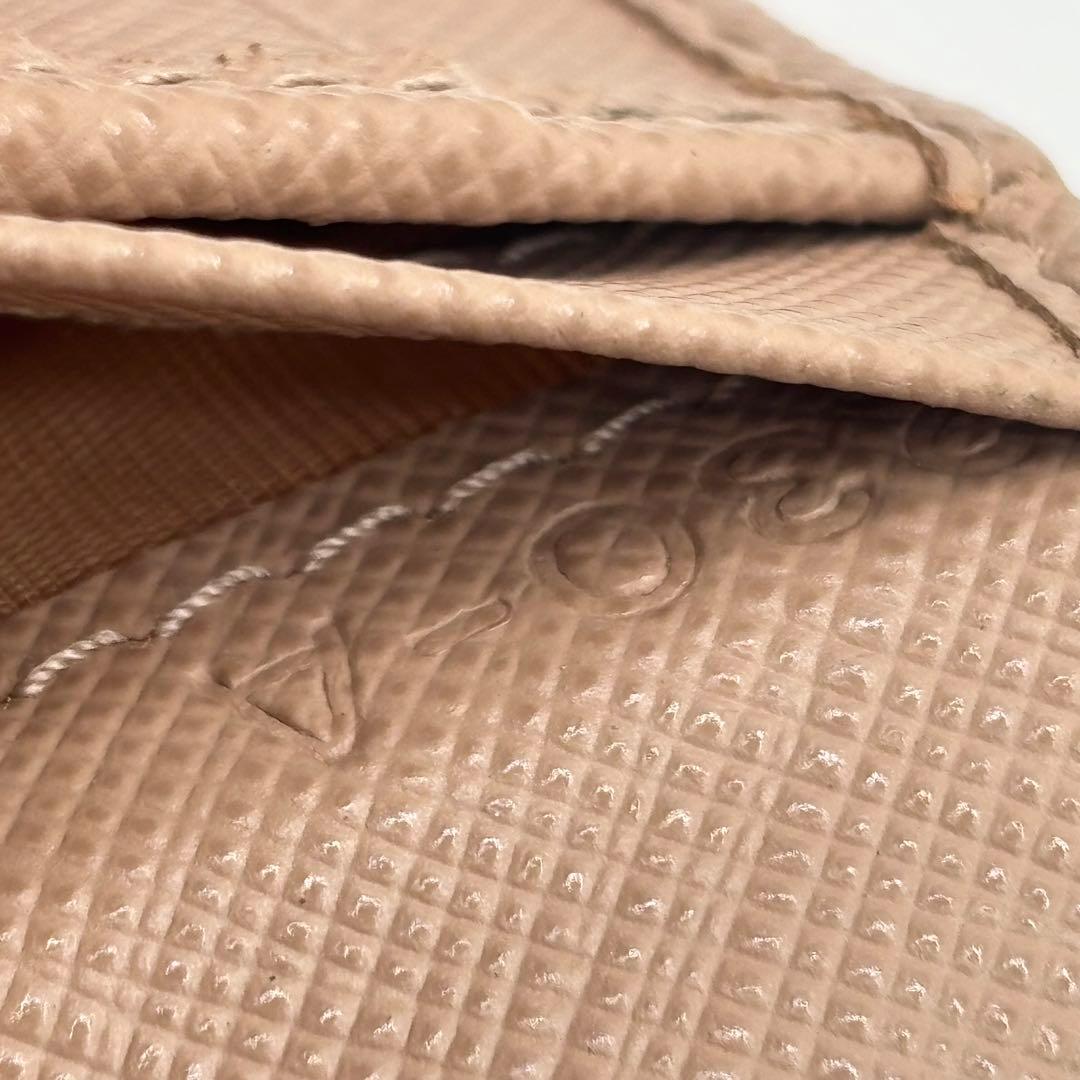 【美品】数回のみ使用 プラダ PRADA 二つ折り財布 サフィアーノレザー財布