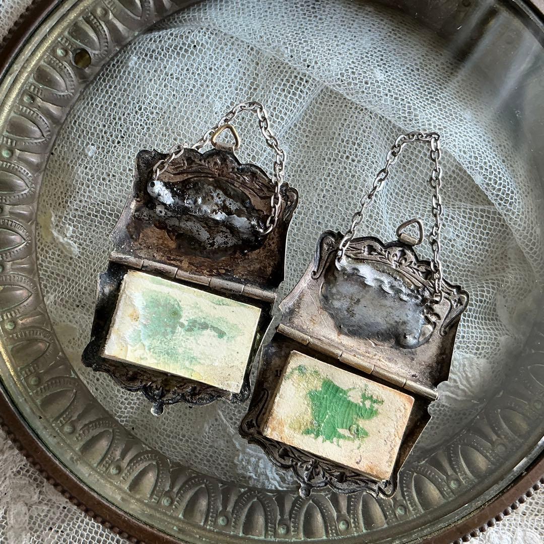 【訳アリ品】フランスアンティーク　ミニチュア　ハンドバッグ　ビスクドール