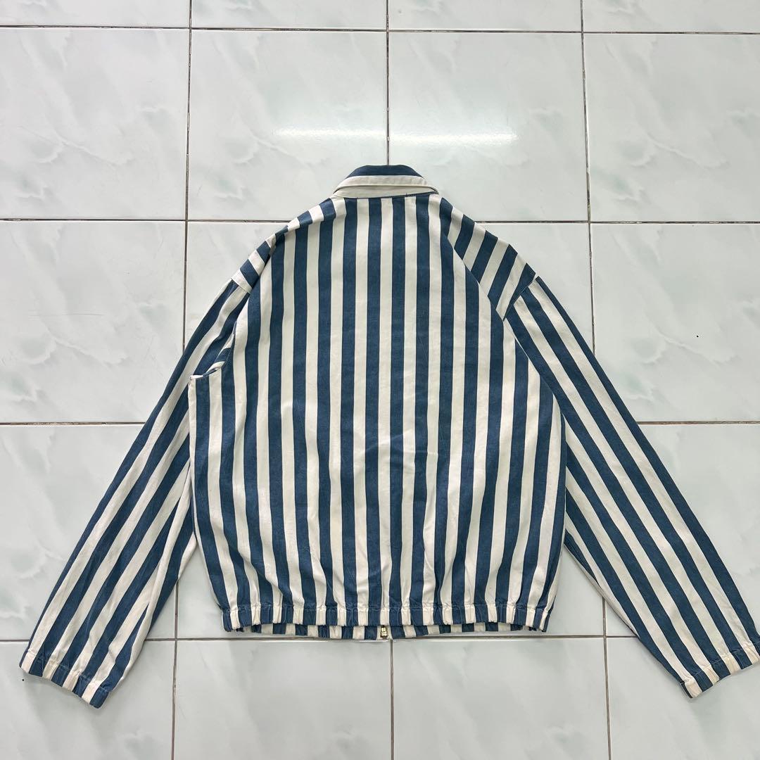 90s S スイングトップ チンスト ラルフ　縦ストライプ　シンガポール製