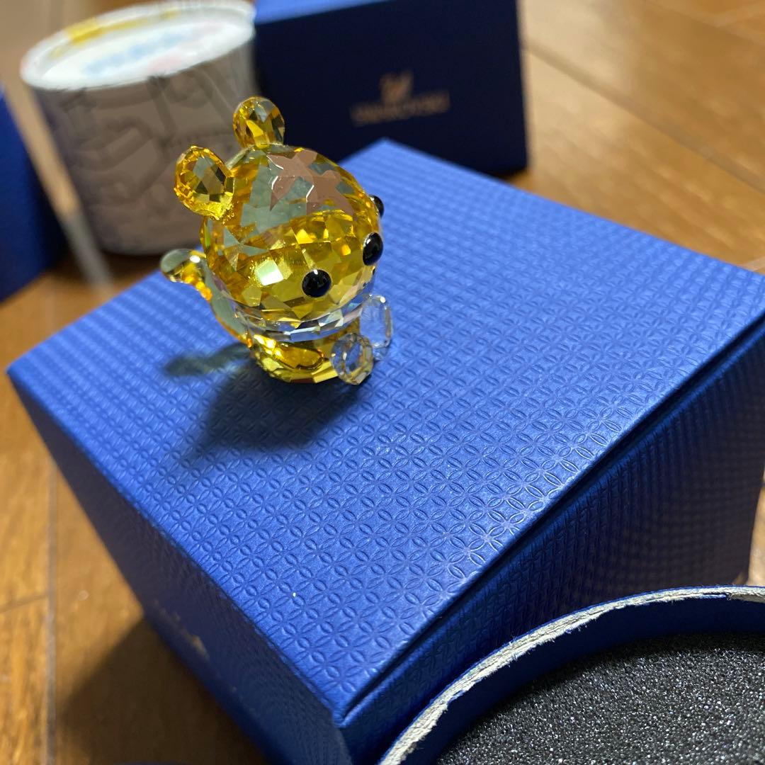 めい＆かいママ スワロフスキー　taiga 置物