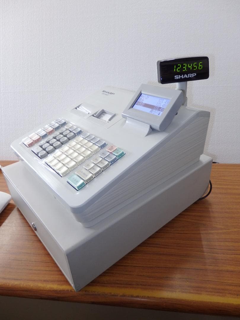 5210 設定無料XE-A407W　20部門　シャープ　レジスター　軽減税率対応