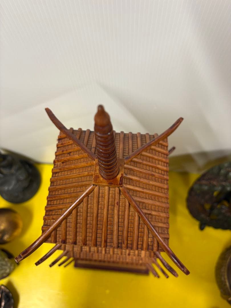 昭和レトロ五重の塔置物（木製）✨【新春お宝雑貨市】✨