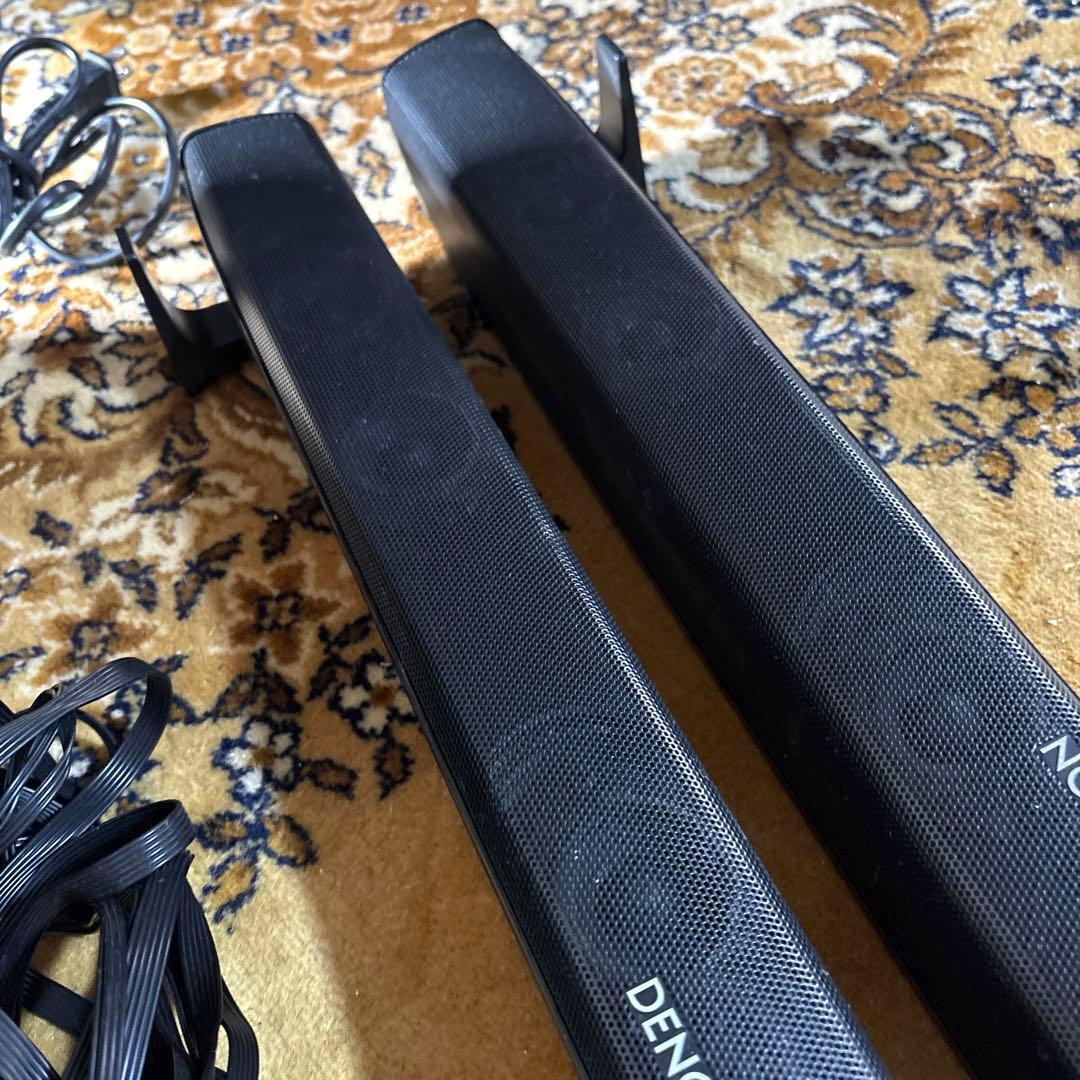 DENON DHT-S313 2組セット稼働品　サウンドバー リモコン1個