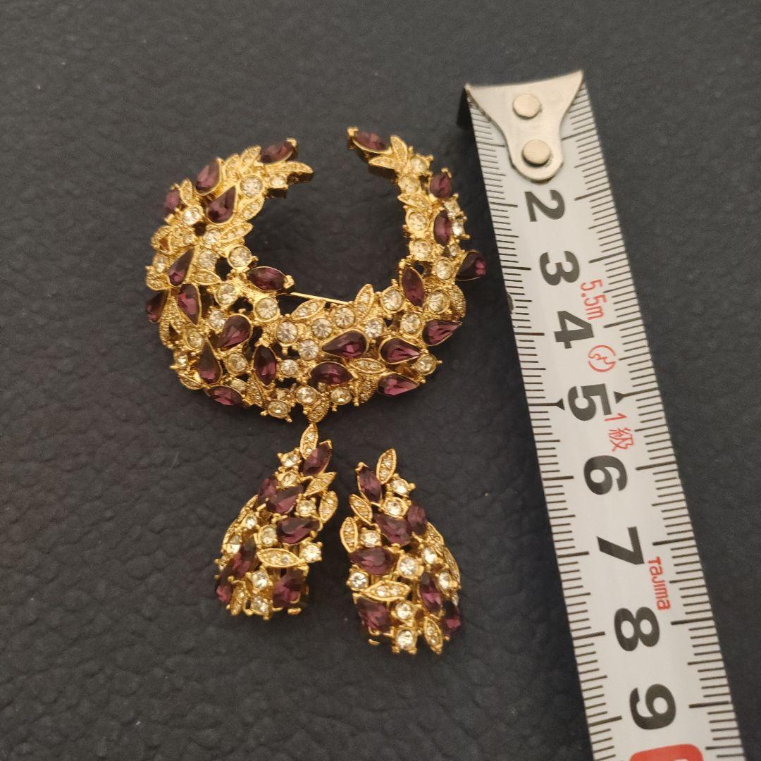 D'ORLAN ブローチ&イヤリング　セット　ヴィンテージ　ビンテージ　オールド