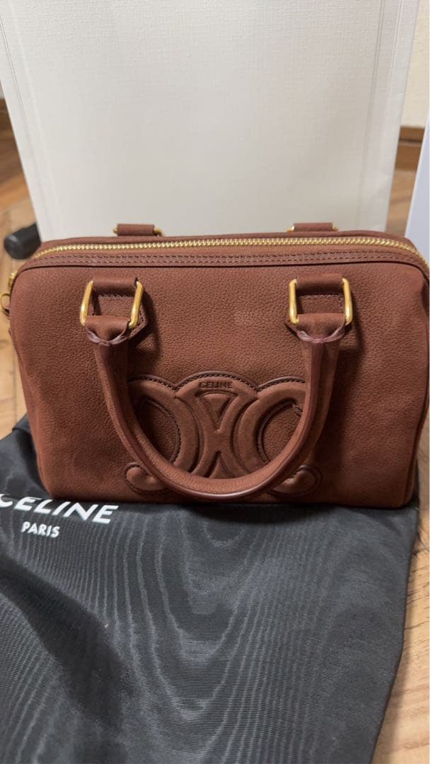 CELINE スモールボストンバッグ ブラウン 新作正規品