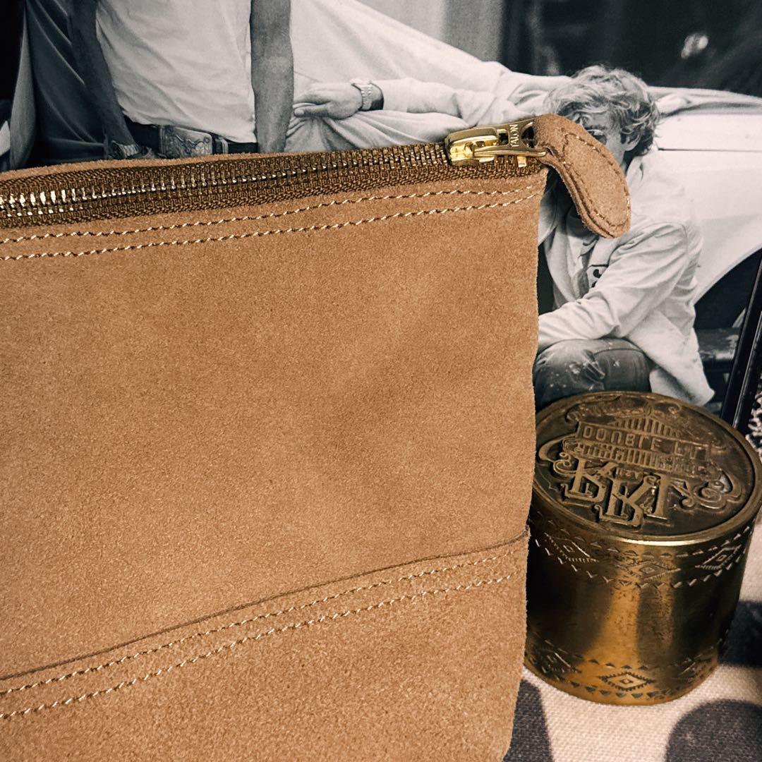 RRL スエード出張バッグ