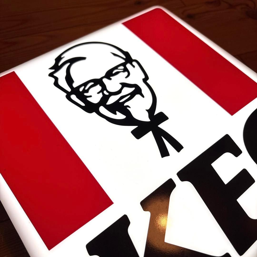 ビンテージ　ケンタッキーフライドチキン　カーネルサンダース　ライトアップ　看板