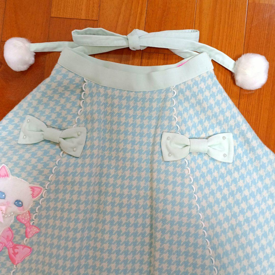 アンジェリックプリティ Angelic Pretty★スカート リボン 猫 刺繍