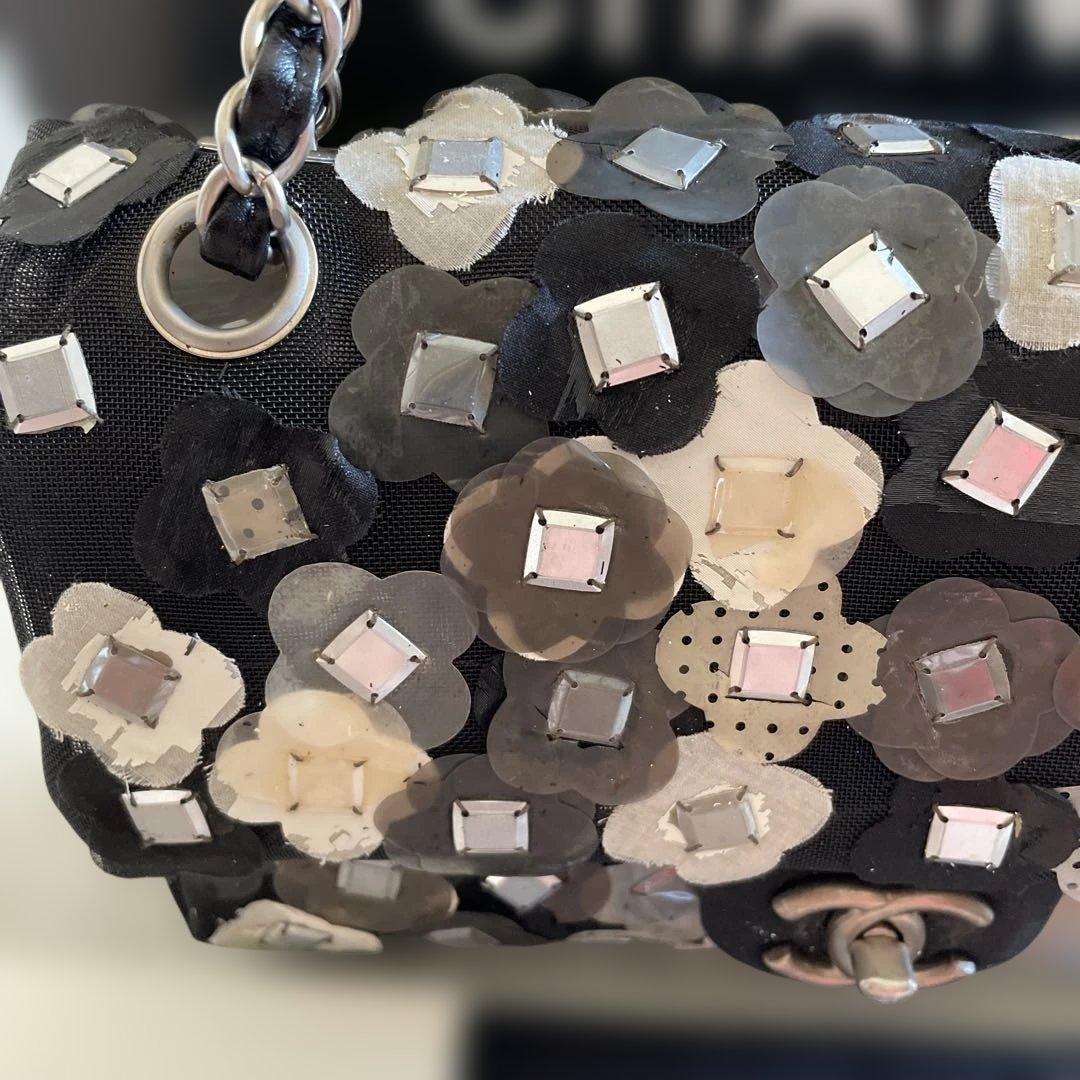 CHANEL フラワー装飾 パーティーバッグ限定品ポリ塩化製品