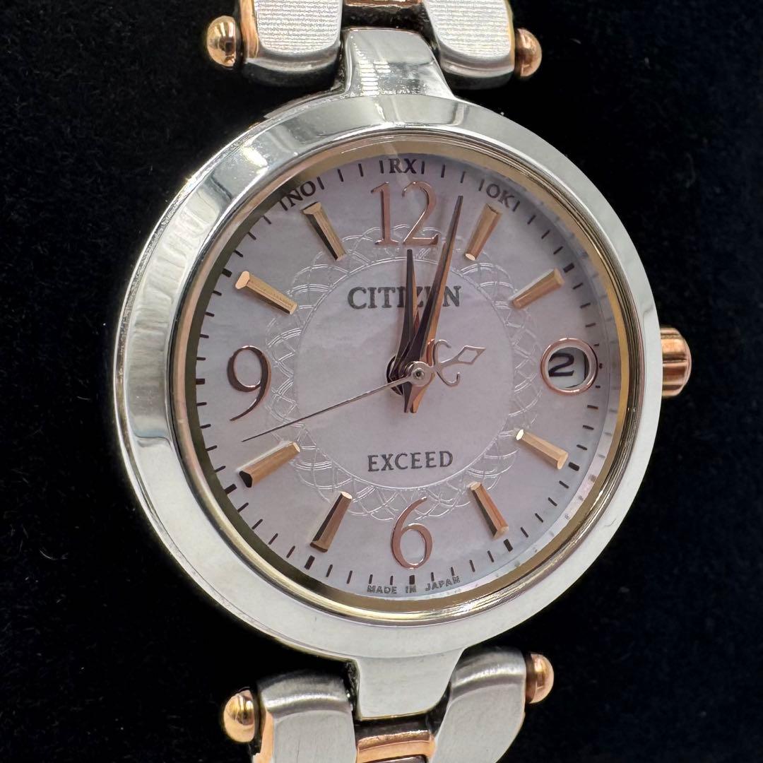 【美品】CITIZEN シチズン EXCEEDエクシード 腕時計 ソーラー電波