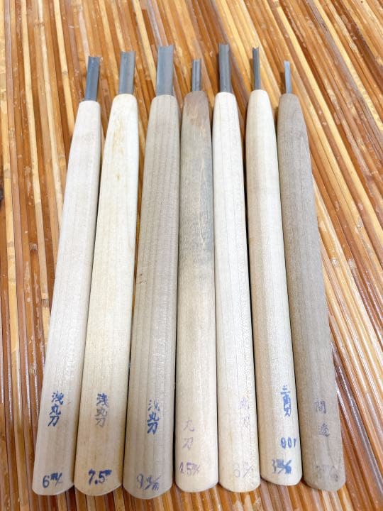 研綱の彫刻刀　7本セット　 ⑥