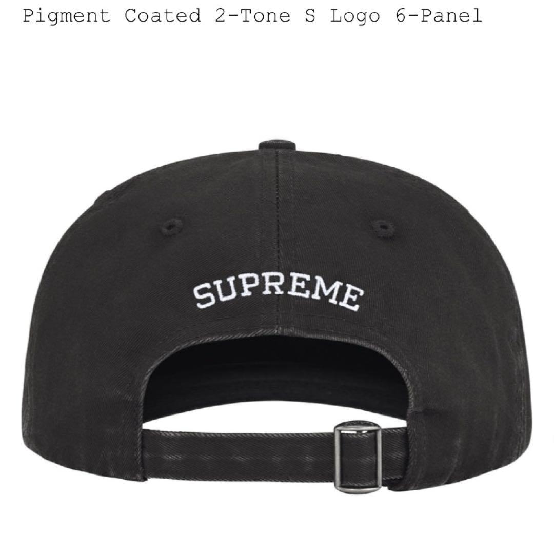 【新品】 Supreme 2-Tone S Logo 6-Panel 黒