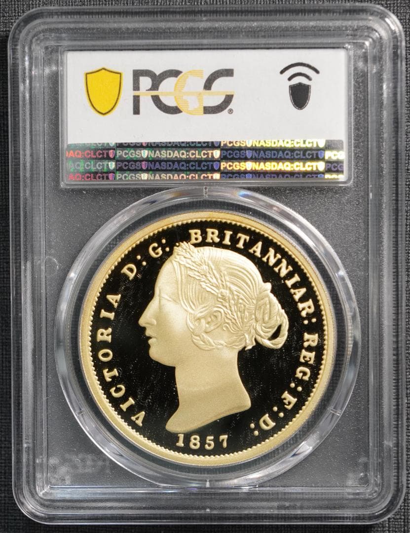 激レア2007 エリザベス ヴィクトリア ソブリン 銀貨 ギルト PCGS