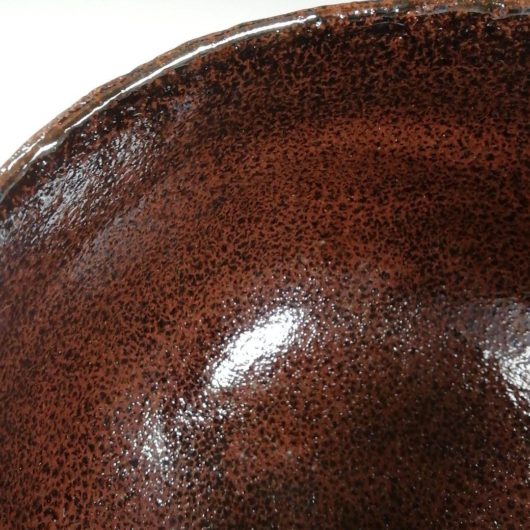 Ｔ７７５　茶碗　『朱釉　黒茶碗』『佐々木昭楽 造』　共箱　抹茶碗　茶道具