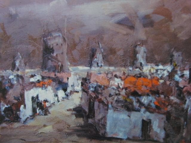 友成晴雄、【カンポ・デ・クリプターナ】、希少な額装用画集より