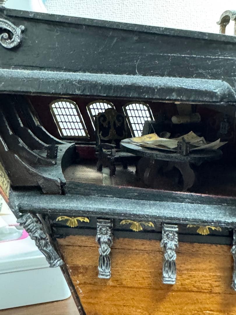 ブラックパール号　模型　木製帆船模型