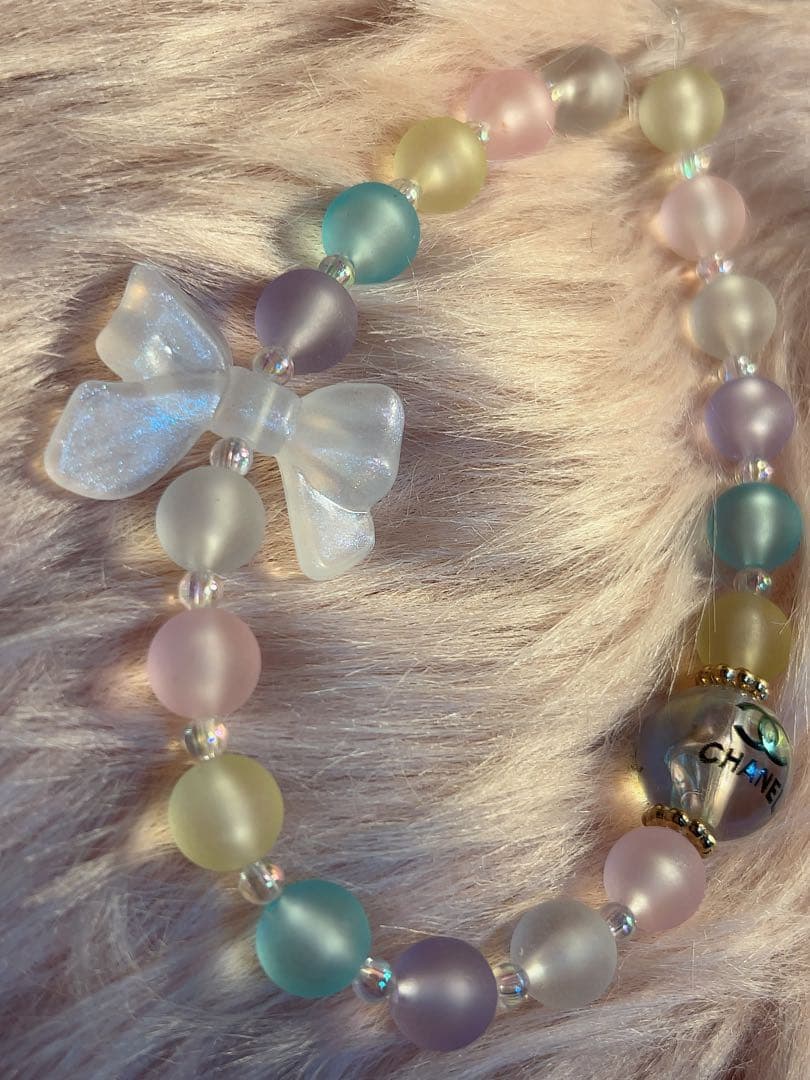 ✧︎*。CHANEL ノベルティ 非売品 リボン付き スマホストラップ ✧︎*。