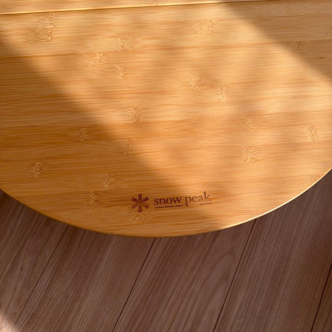 値下げ不可  peak ちゃぶ台 竹製 アウトドアテーブル