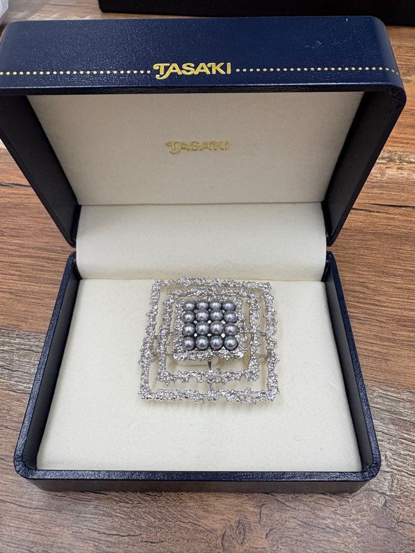 TASAKI タサキ 田崎　真珠　ネックレストップ　ブローチ　シルバー