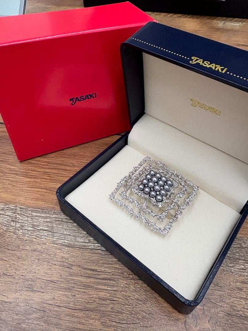 TASAKI タサキ 田崎　真珠　ネックレストップ　ブローチ　シルバー